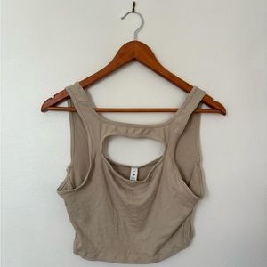 Lululemon cut out cropped tank, ribbed material | Great condition!